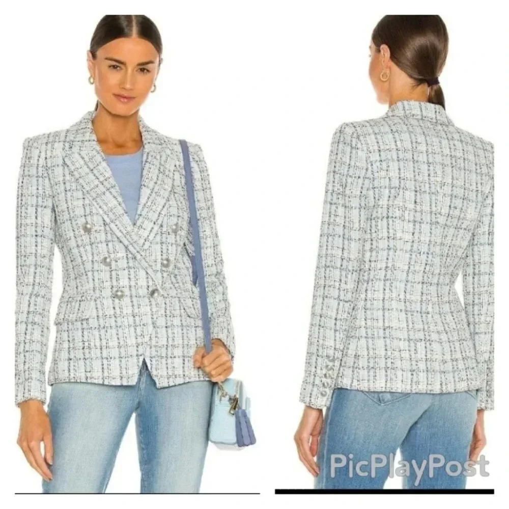 L'AGENCE Kenzie Double Breasted Blazer